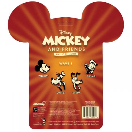   Super7 ReAction figures:   (Mickey)    (Disney Vintage Coll) (RE-DISNW01-BLM-01) 9,5 