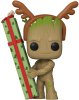 Фигурка Funko POP! Bobble: Грут (Groot) Марвел: Стражи Галактики Праздничный спецвыпуск (Marvel: Guardians Of The Galaxy HS) ((1105) 64332) 9,5 см