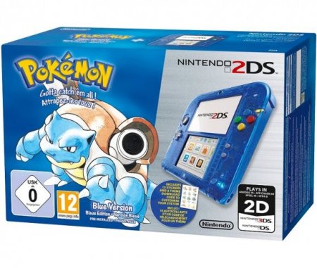  Nintendo 2DS   + Pokemon Blue Nintendo 3DS