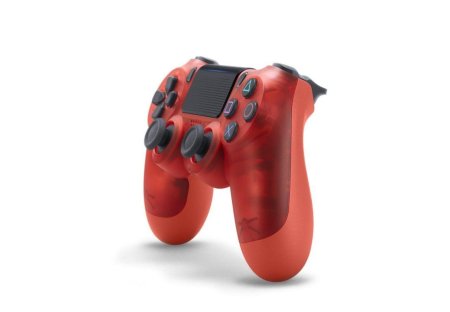  Геймпад беспроводной Sony DualShock 4 Wireless Controller (v2) Red Crystal (Прозрачно-красный) Оригинал (PS4) 