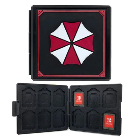 Кейс для хранения картриджей Resident Evil Umbrella (NSW-038U) Черный (Switch)
