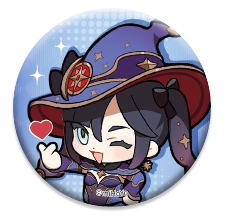 Значок Genshin Impact Chibi Expressions Character Can Badge: Мона (Mona) Геншин Импакт (Genshin Impact) (6972957488214) 6 см