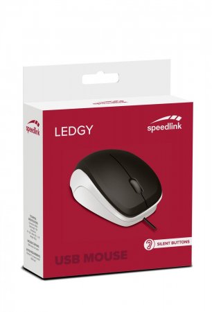   Speedlink Ledgy Mouse USB, Silent, - (SL-610015-BKWE) (PC) 