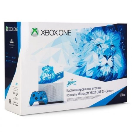   Microsoft Xbox One S 500Gb Rus Zenit Lion 