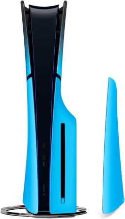 Съемные боковые панели для игровой приставки Sony PlayStation 5 Slim с дисководом (Hyperpop Rhythm Blue) Оригинал (PS5)