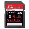 SDHC Карта памяти SanDisk 4GB Class 6 Extreme 20 Mb/s (PC) 