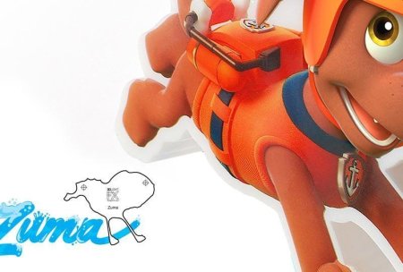  Светильник 3D 3DLightFX: Щенячий патруль: Маленькая Зума (Paw Patrol: Zuma Mini)