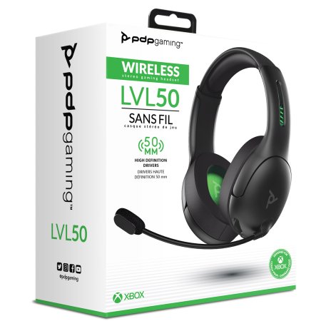 Беспроводная гарнитура PDP LVL50 Черная (Xbox One/Series X/S) 