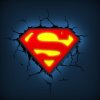  Светильник 3D 3DLightFX: Супермен Логотип (Superman Logo)