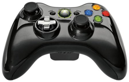 Геймпад проводной Xbox 360 Wired Controller (Chrome Black) Хромированный Черный (Xbox 360/PC) 