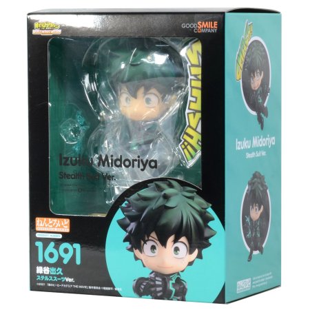 Фигурка Good Smile Company Nendoroid: Изуку Мидория (Izuku Midoriya Stealth Suit Ver.) Моя Геройская Академия (My Hero Academia) (4580590126091) 10 см  
