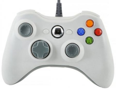   Xbox 360 Wired Controller (White)  (Xbox 360/PC) 