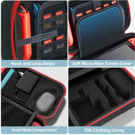 - Carry Case Oivo (IV-SW188) Red () (Switch/Switch OLED)