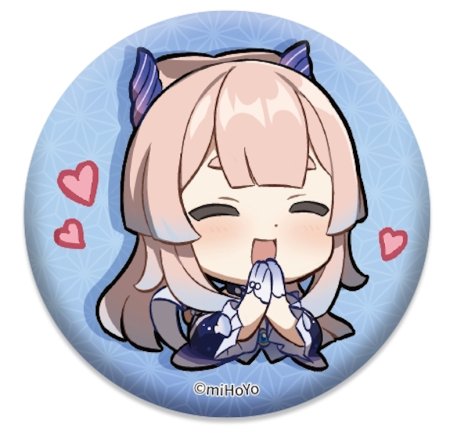 Значок Genshin Impact Chibi Expressions Character Can Badge: Сангономия (Sangonomiya) Геншин Импакт (Genshin Impact) (6974696616538) 6 см