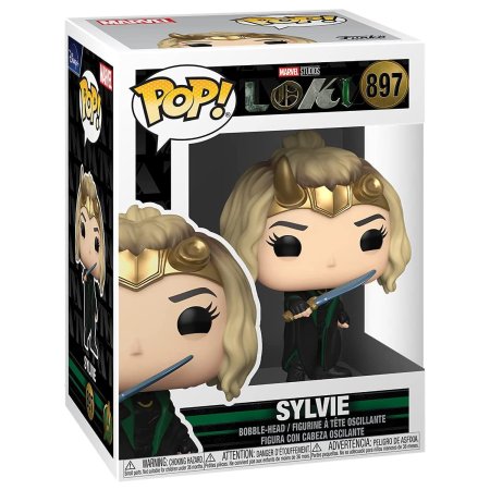 фигурки Фигурка Funko POP! Bobble: Сильвия в накидке (Sylvie with Cape) Локи (Loki) (55744) 9,5 см