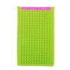 Большой пиксельный чехол для смартфона (универсальный) Pixel felt phone pocket WY-B008 Фуксия-Зеленый