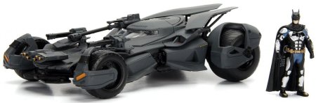 Модель машинки с фигуркой Jada Toys Justice League: Бэтмобиль Лига справедливости Зака Снайдера (Batmobile Justice League) (99231) + Фигурка Бэтмен (Batman) (99232) 7 см (99229) 1:24