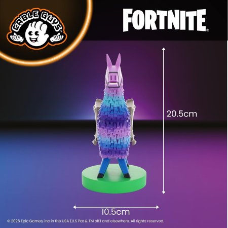 Фигурка подставка для геймпада/телефона Cable Guys: Лама с припасами (Supply Llama) Фортнайт (Fortnite) 20 см