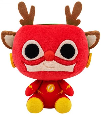Фигурка плюшевая Funko Plush: Флэш в Костюме Рудольфа (Rudolph Flash) ДиСи: Праздники (DC: Holiday) (51064) 18 см
