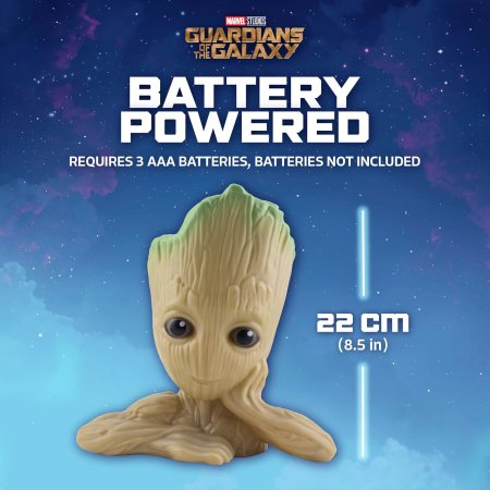  Лампа/Светильник/Ночник Paladone: Грут Свет со Звуком (Groot Light With Sound) (Marvel) (PP9524GT) (029290) (786168) 22 см