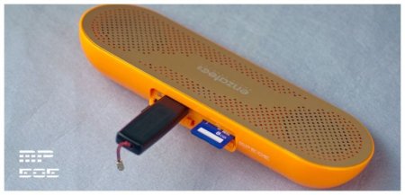 Колонки-плеер ENZATEC MP505, красные, SD/USB (PC) 