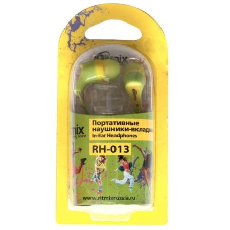 Наушники RITMIX RH-013, оранжевые/красные (PC) 