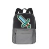  Классический школьный пиксельный рюкзак Classic school pixel backpack WY-A013 Серый Рюкзаки