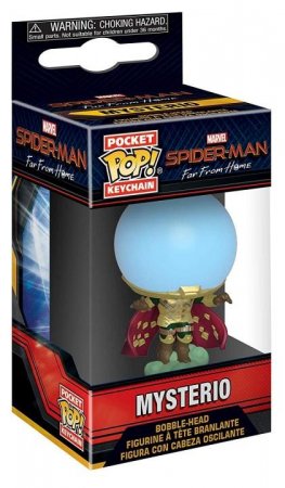   Funko Pocket POP! Keychain:  (Mysterio) -:    (Spider-Man: Far From Home) (39363-PDQ) 4 