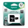 MicroSD Карта памяти 32GB Apacer Class 10 UHS-I (R/W 45/10 MB/s) + SD адаптер (PC)
