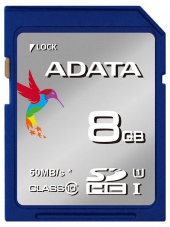 SDHC   8GB A-Data Class 10 UHS-I (PC) 