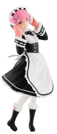 Фигурка Good Smile Company Pop Up Parade: Рам (Ram) Жизнь с нуля в альтернативном мире (Re:ZERO Starting Life in Another World Ice Season Ver.) (4580416942898) 18 см