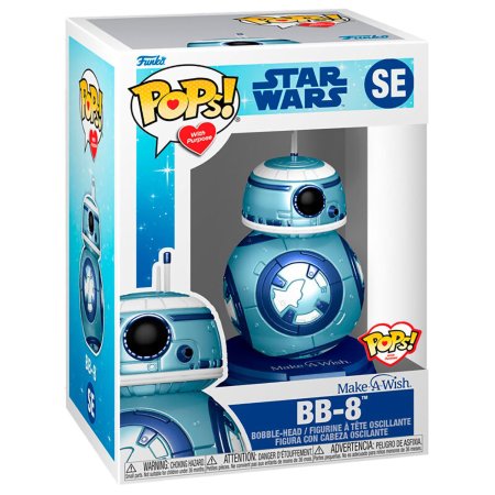 фигурки Фигурка Funko POP! Bobble: БиБи-8 (BB-8 (MT)) Звездные Войны Загадай желание (Star Wars M.A.Wish) (63672) 9,5 см