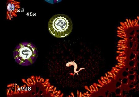 Коллекционный сборник 2 в 1 Червяк Джим (Earthworm Jim) (16BC-001) Русская Версия (16 bit) 