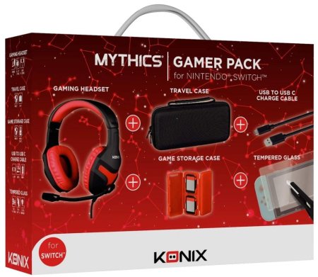 Набор аксессуаров Mythics Nintendo Gamer Pack Konix (Switch)
