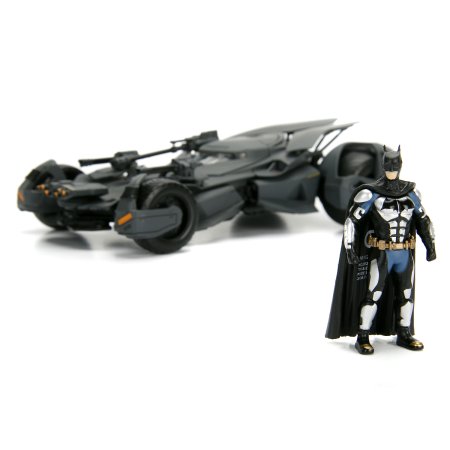 Модель машинки с фигуркой Jada Toys Justice League: Бэтмобиль Лига справедливости Зака Снайдера (Batmobile Justice League) (99231) + Фигурка Бэтмен (Batman) (99232) 7 см (99229) 1:24 
