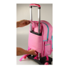  Рюкзак пиксельный на роликах WY-A024 Super Class Rolling Backpack Розовый Рюкзаки