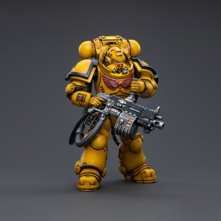 Фигурка JoyToy: Тяжелые Заступники Полад Лайкалрад 01 1:18 (Heavy Intercessors Polad Lycalrad 01 1:18) Вархаммер 40K Имперские Кулаки (Warhammer 40K Imperial Fists) (JT3433) 13 см Персонажи игр