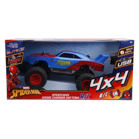  Р/У модель машинки Jada Toys Hollywood Rides: Дейтона Форд Раптор на Шасси (Daytona Ford Raptor Chassis) Человек Паук (Spiderman) (30761) 1:12