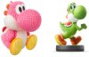 Amiibo: Комплект фигурок: Розовый Вязаный Йоши (Pink Yarn Yoshi) (Yoshi's Woolly World Collection) + фигурка Йоши (Yoshi) (Super Smash Bros Collection)