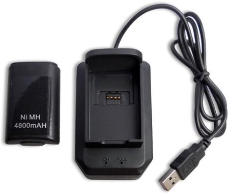 Набор аксессуаров 2 в 1 Battery Pack+Charger Dock: Аккумулятор 4800 мАч + Зарядное устройство (BN-X3606) (Xbox 360) 