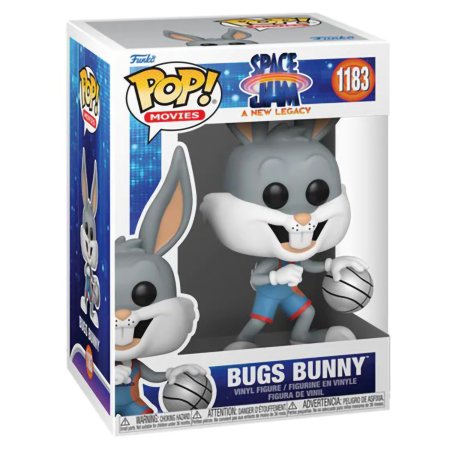 фигурки Фигурка Funko POP! Movies: Багз Банни дриблинг (Bugs Bunny (Dribbling)) (Космический джем: Новое поколение) (Space Jam A New Legacy) ((1183) 59246) 9,5 см