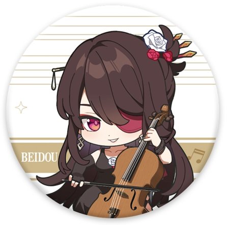  Genshin Impact Concert Melodies of an Endless Journey Chibi Character Badge:   (Beidou)   (Genshin Impact) (6974096538720) 6 