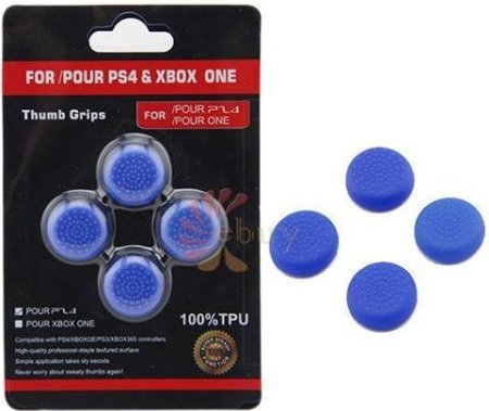 Накладки на стики геймпада Thumb grips (Защитные резинки на геймпад) Blue (Синие)