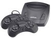 Игровая приставка 8 bit Retro Genesis Junior (300 в 1) + 300 встроенных игр + 2 проводных геймпада + AV кабель (Черная) для 8 bit, Денди (Dendy)
