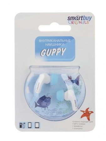 Наушники SmartBuy SBE-450 Guppy, синие (PC) 