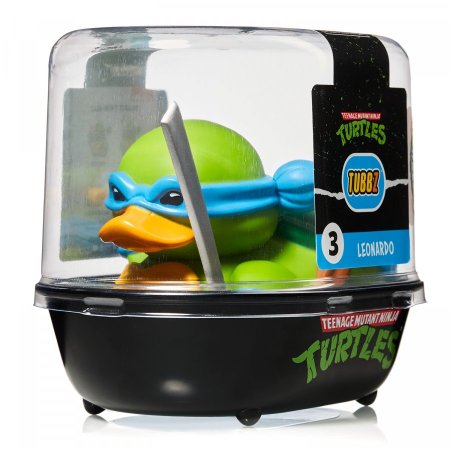 Фигурка-утка Numskull Tubbz: Леонардо (Leonardo) Черепашки-ниндзя (Teenage Mutant Ninja Turtles TMNT) 9 см Персонажи игр