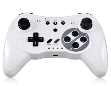 Купить Геймпад беспроводной Pro Controller Белый HHC (W118A) (WiiU) для Nintendo Wii U