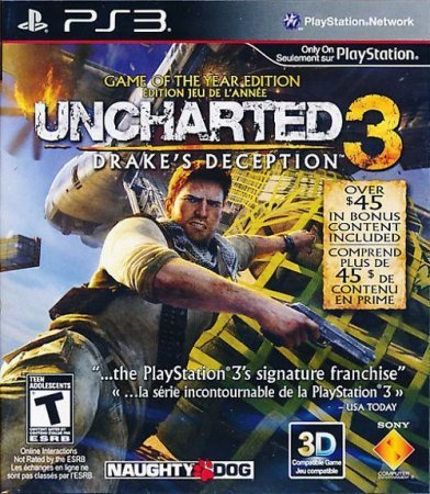   Uncharted: 3 Drake's Deception ( )    (Game of the Year Edition) (PS3)  Sony Playstation 3