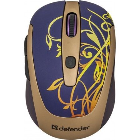 Мышь беспрводная DEFENDER To-GO MS-575 Nano, карбон (PC) 