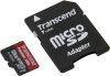 MicroSD Карта памяти 128GB Transcend Class 10 UHS-I + SD адаптер (PC)